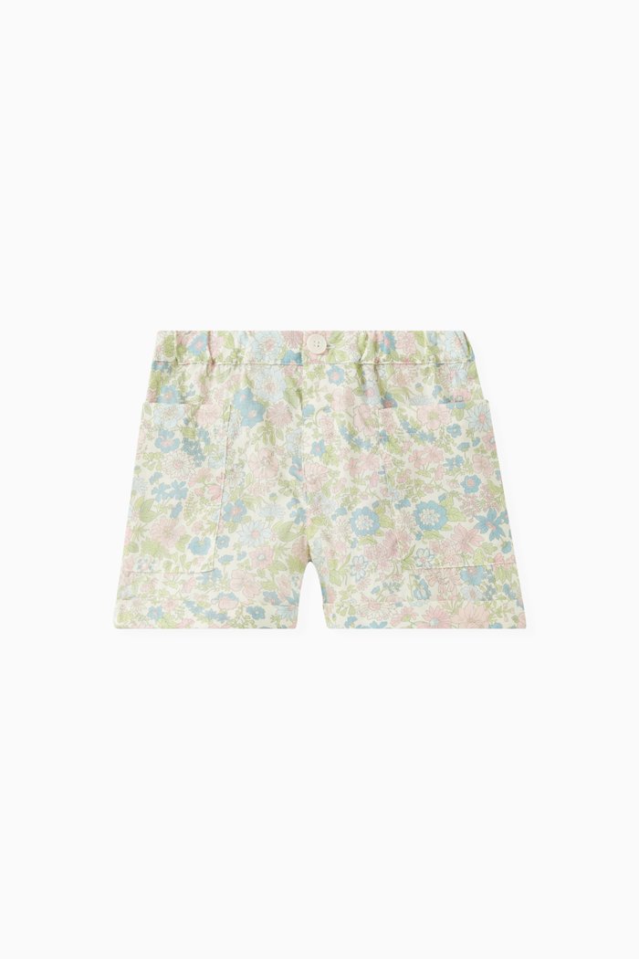 

Nateo Floral-print Shorts in Cotton, Multicolour