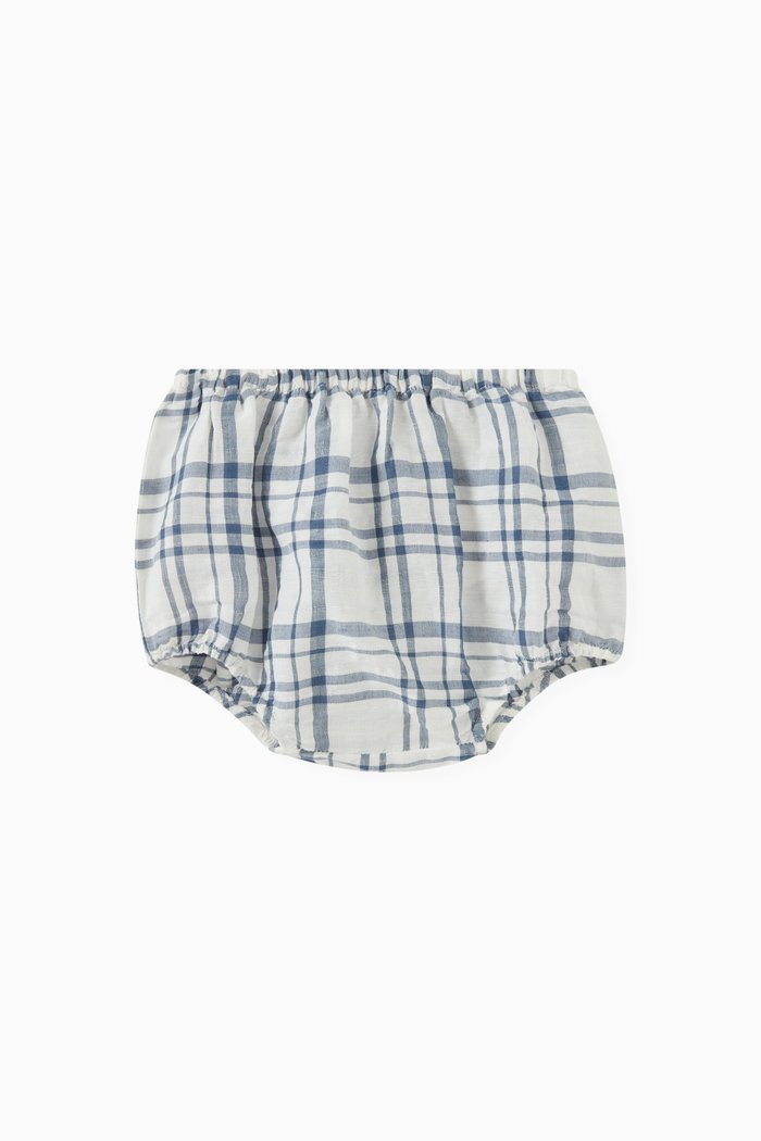 

Aki Bloomer Shorts in Cotton, Blue