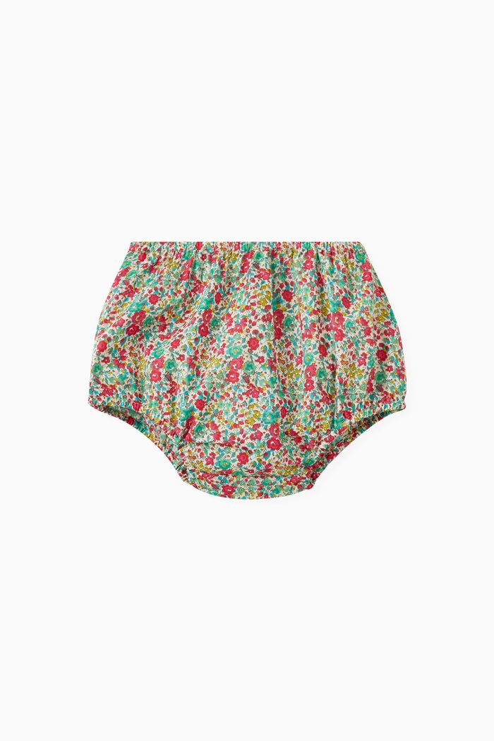 

Aki Floral Print Bloomers in Cotton, Multicolour