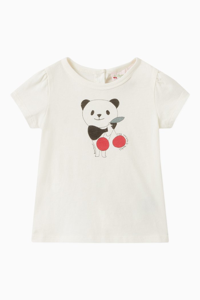 

Cira Sketch Print T-shirt in Cotton, White