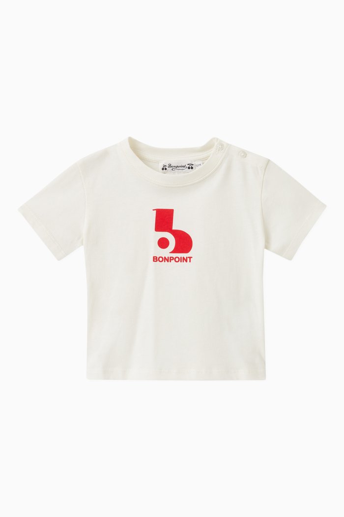 

Cai Logo Print T-shirt in Cotton, White
