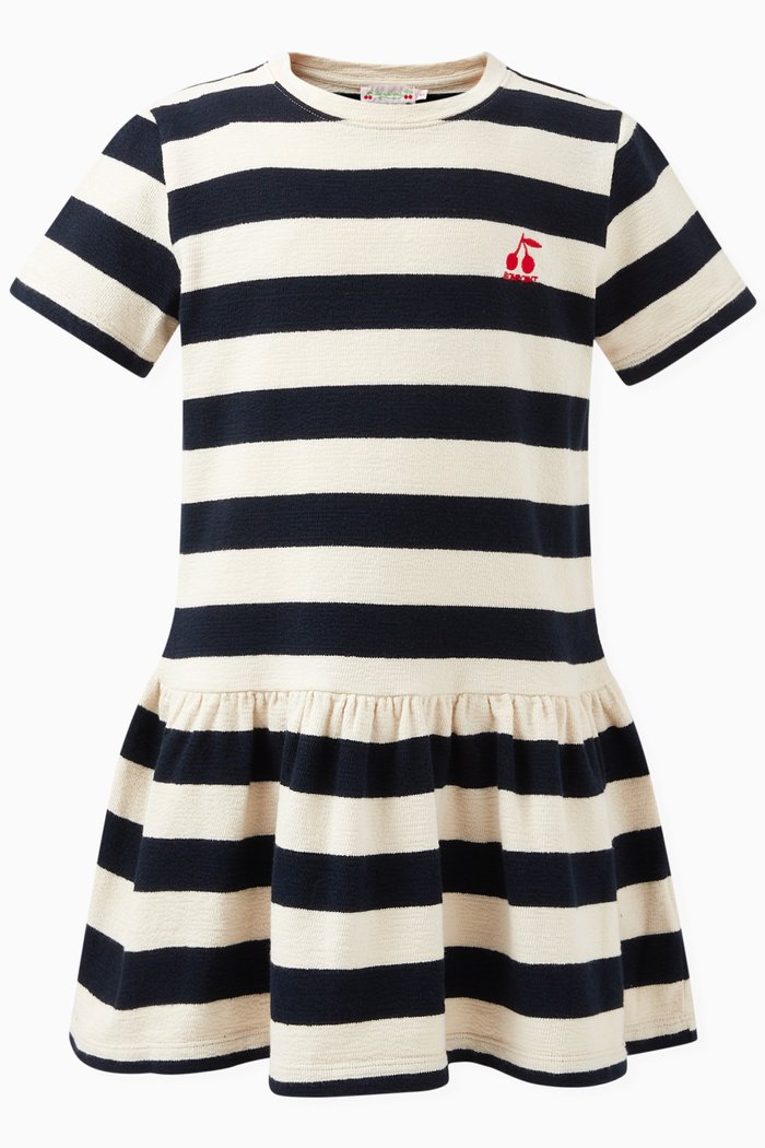 Amaia Stripes-print Dress in Cotton, Multicolour
