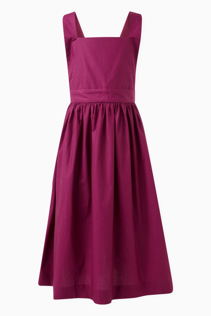

Gladys Vintage Dress in Cotton, Red