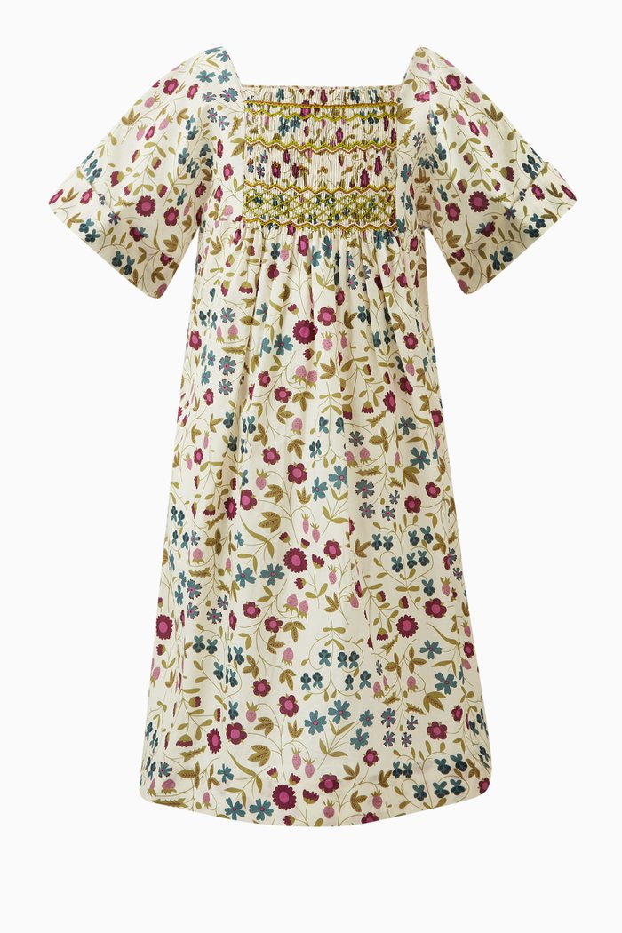 

Paysanne Floral-print Dress in Cotton, Multicolour