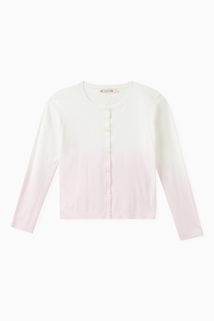 

Annabelle Ombre-effect Cardigan in Organic Cotton, Pink
