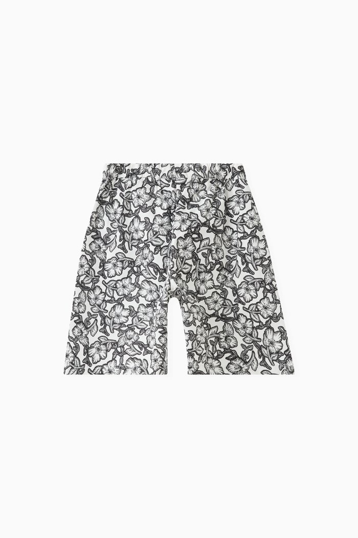 

Courtney Floral-print Bermuda Shorts in Cotton, Multicolour