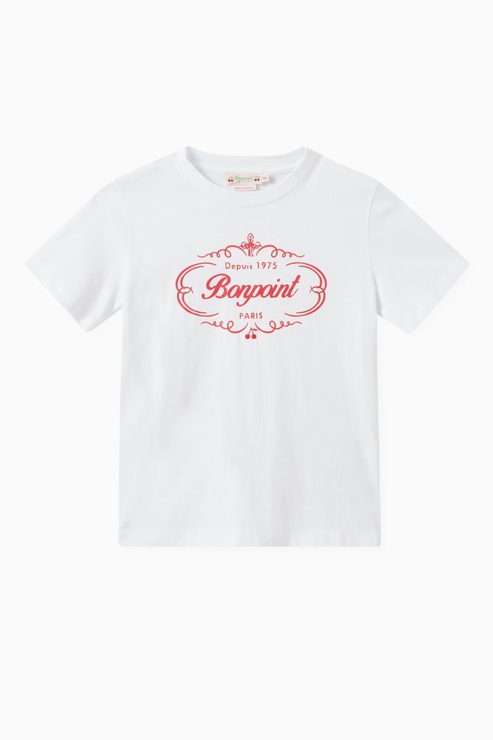 

Thida Logo T-shirt in Cotton, White
