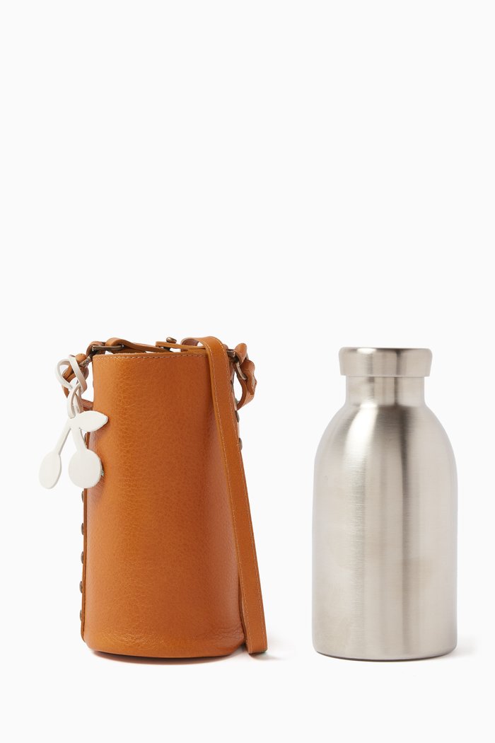 

Biba & G Bottle Holder in Leather, Brown