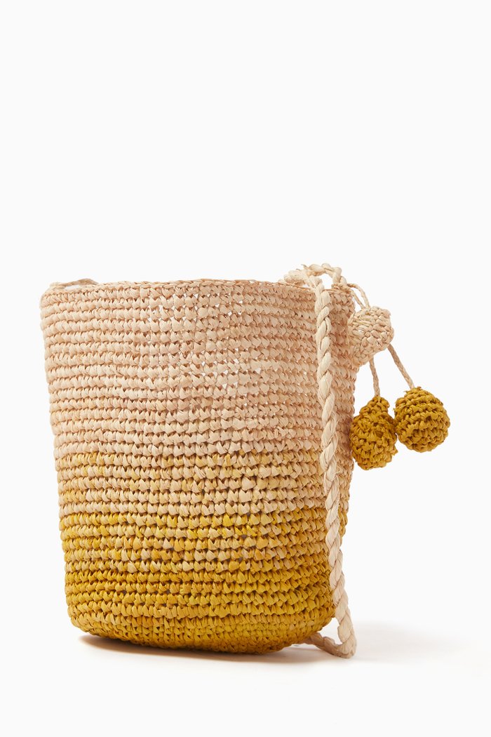 

Sac Aphyllante Ombré Shoulder Bag in Straw, Neutral
