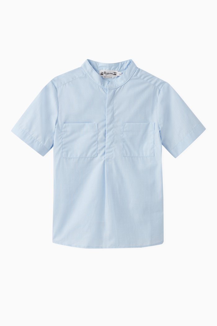 

Cillian Shirt in Cotton, Blue