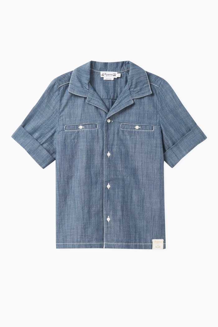 

Cyrano Logo Shirt in Cotton, Blue