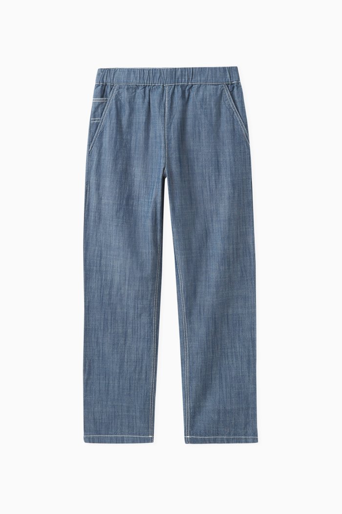 Connell Pants in Cotton, Blue
