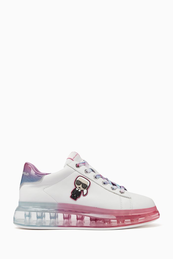 

Kapri Kushion Low-top Sneakers in Leather, White