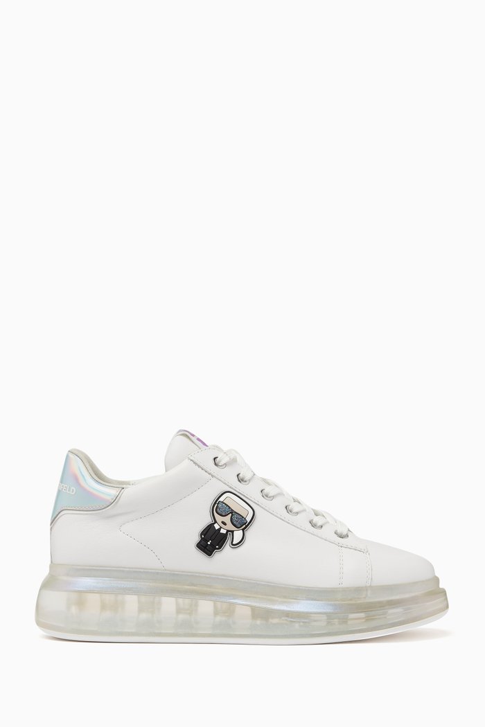 

Kapri Kushion Low-top Sneakers in Leather, White
