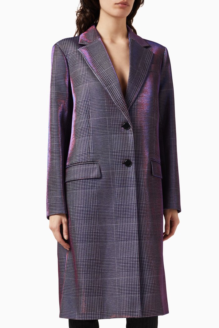 

Iridescent Tailored Coat, Multicolour