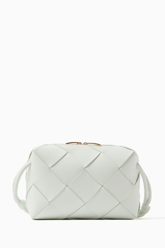 

Small Cassette Bag in Intrecciato Nappa, Green