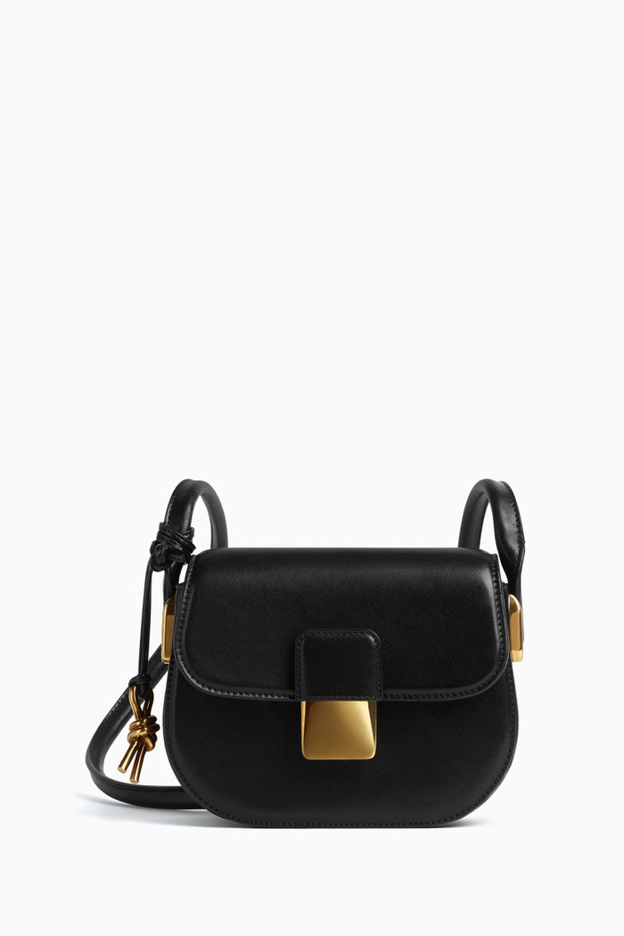 

Mini Desiree Cross-Body Bag in Leather, Black
