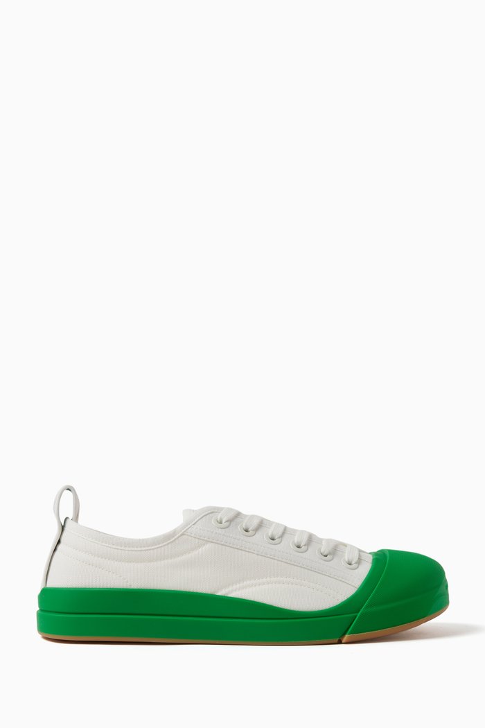 

Vulcan Lace-up Sneakers in Canvas, White