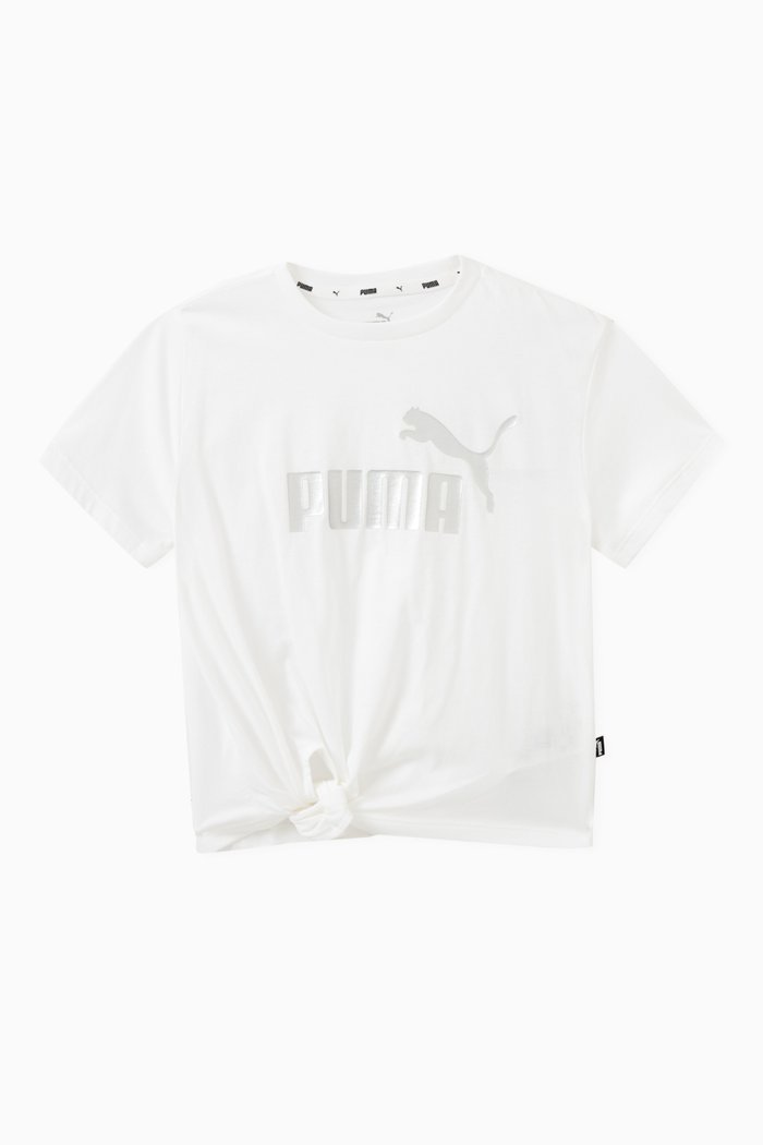 

Knot-detail Logo T-shirt in Cotton, White
