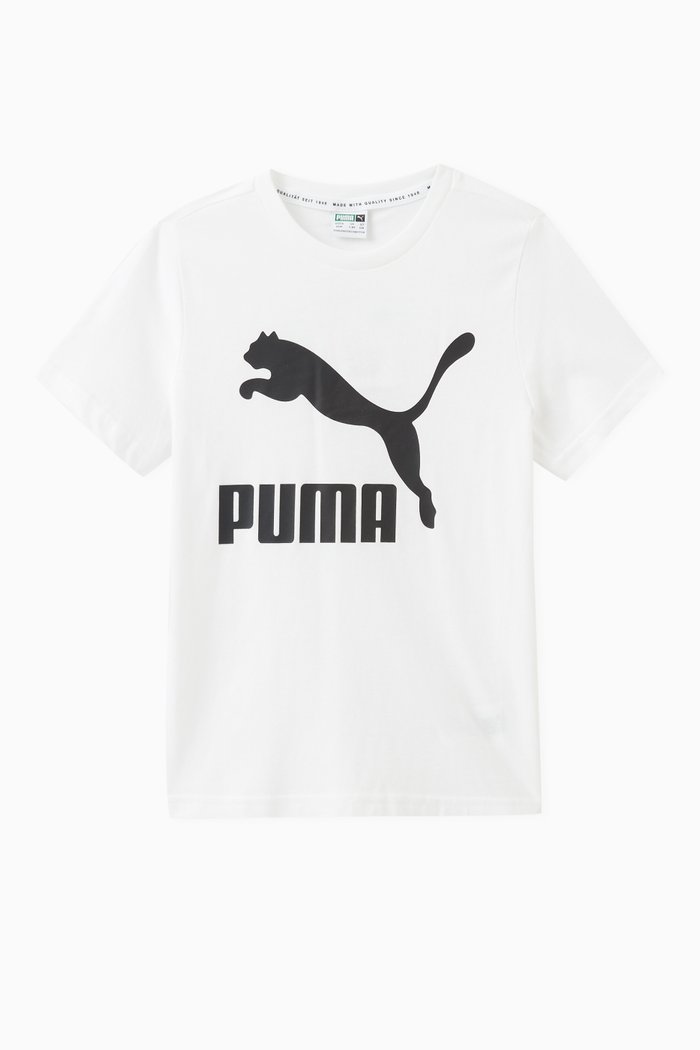 Logo T-shirt in Cotton, White