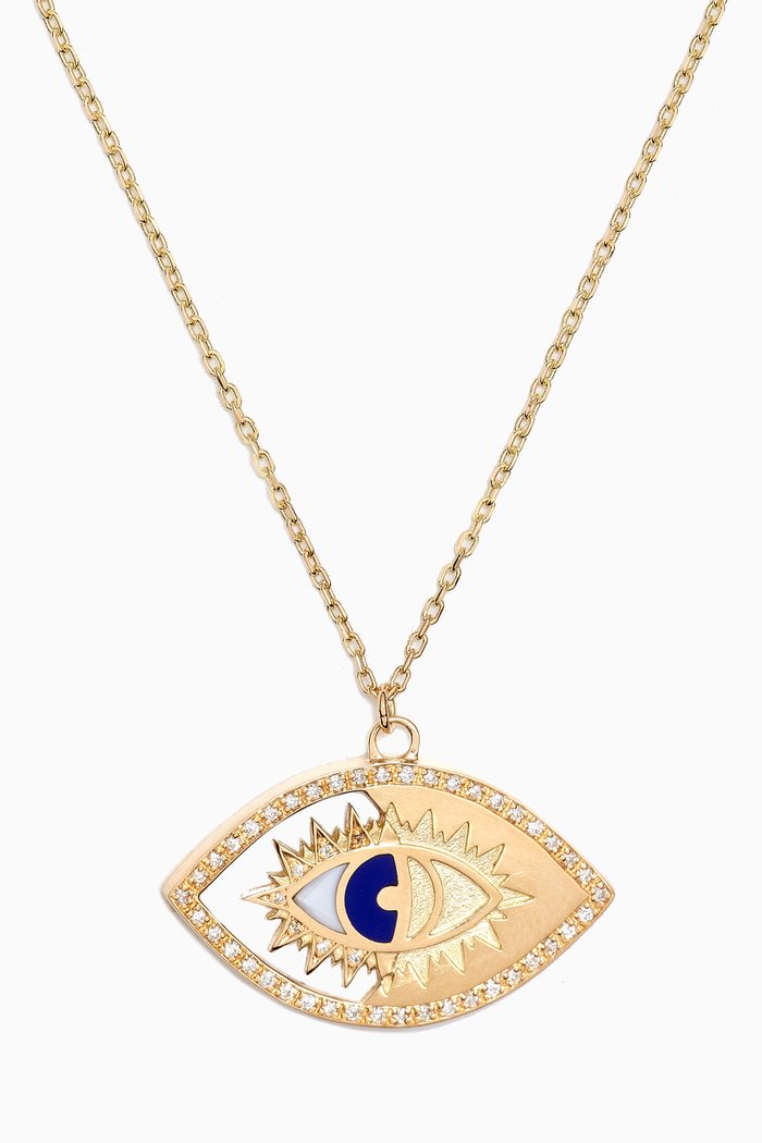 

Eye on Biladi Diamond & Lapis Lazuli Necklace in 18kt Gold, Yellow