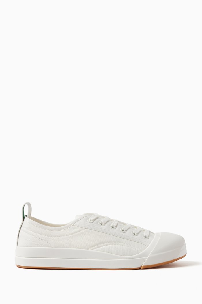 

Vulcan Lace-up Sneakers in Canvas, White
