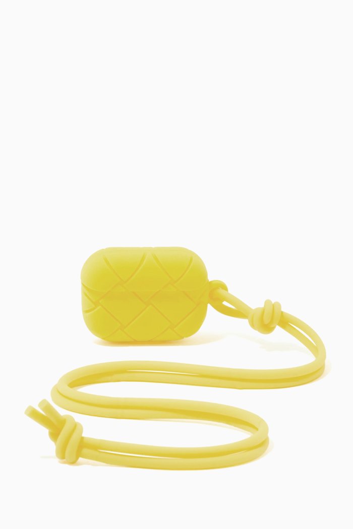 

AirPods Pro Case in Intreccio Rubber, Yellow