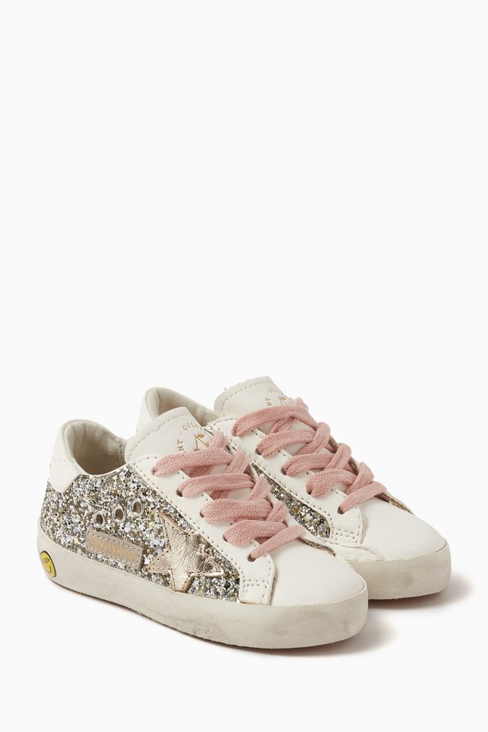 x Golden Goose Golstar Sneakers in Leather, Silver