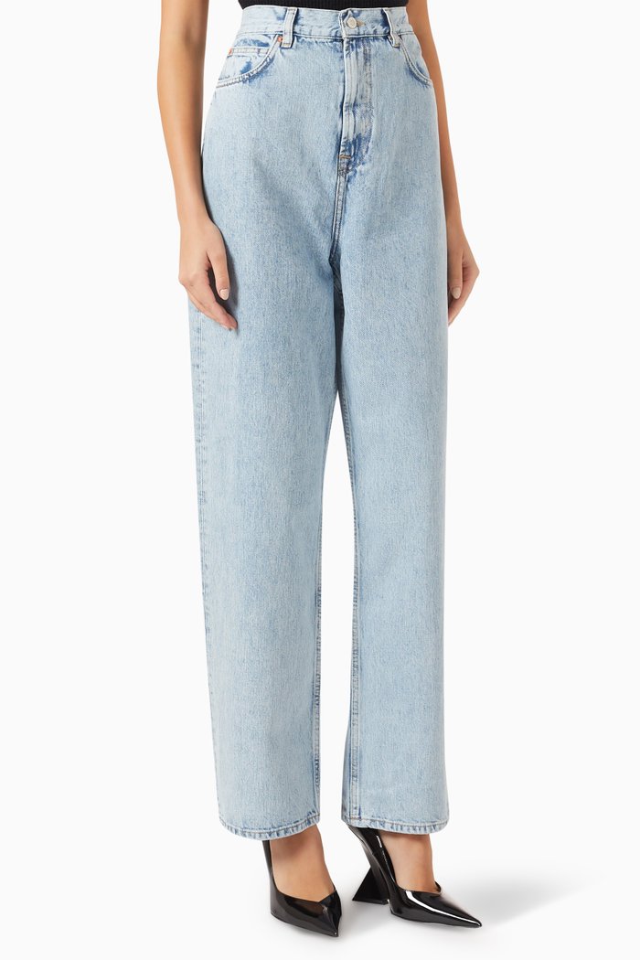 

Low-rise Straight-leg Jeans, Blue