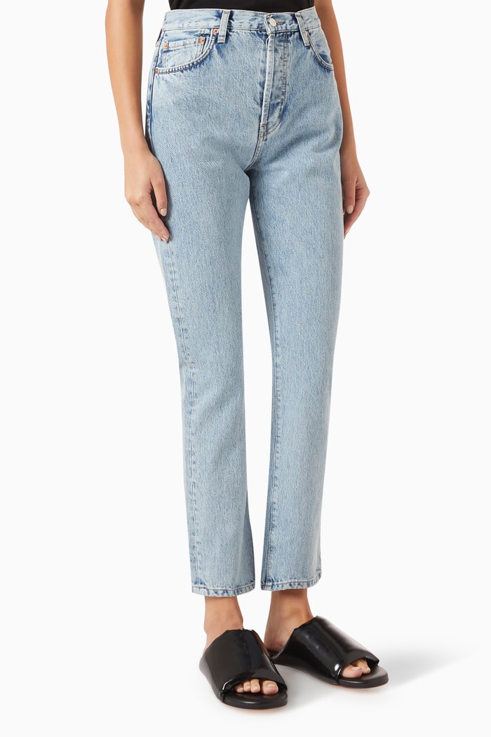 

Mid-rise Slim-fit Jeans, Blue