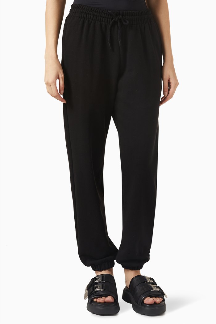 

Drawcord Track Pants in Jersey, Black