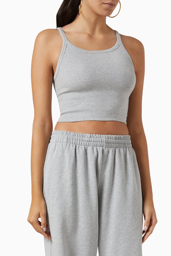 

Ribbed Tank Top, Grey