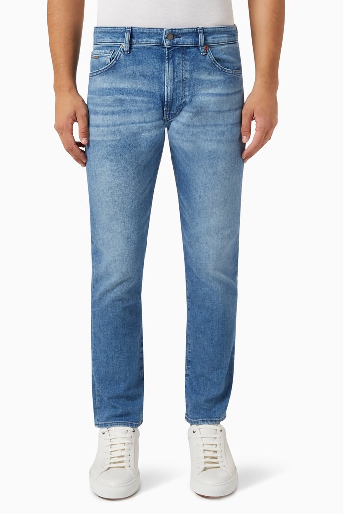 

Regular Fit Jeans in Denim, Blue