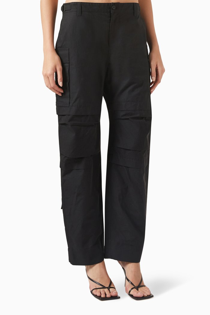 

Cargo Pants in Cotton, Black