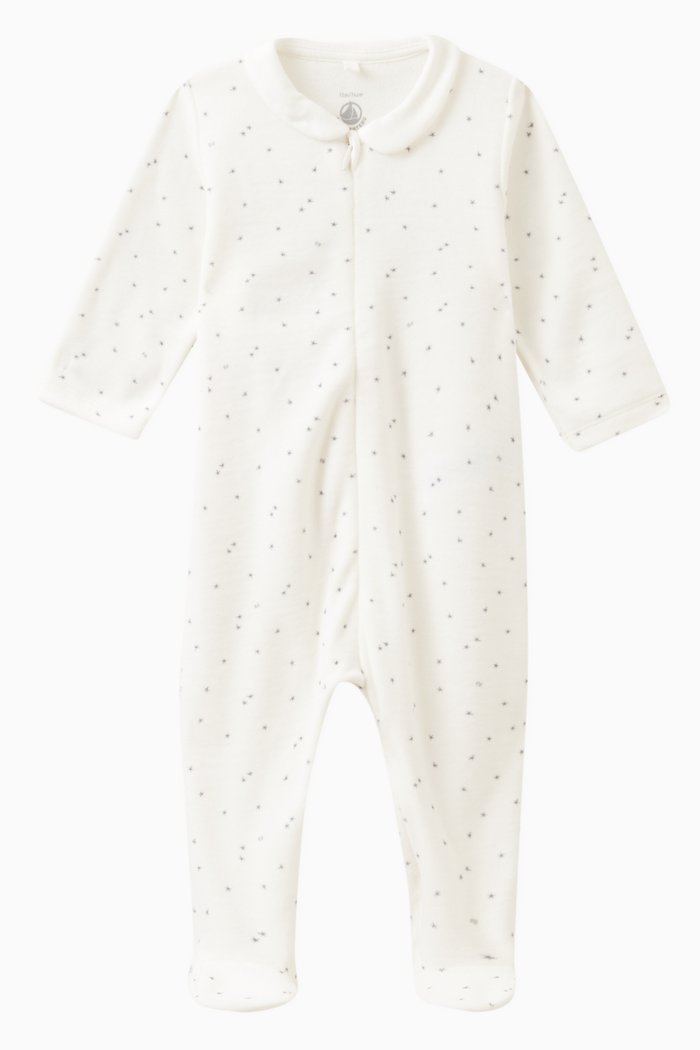 

Stars-print Sleepsuit in Cotton, White