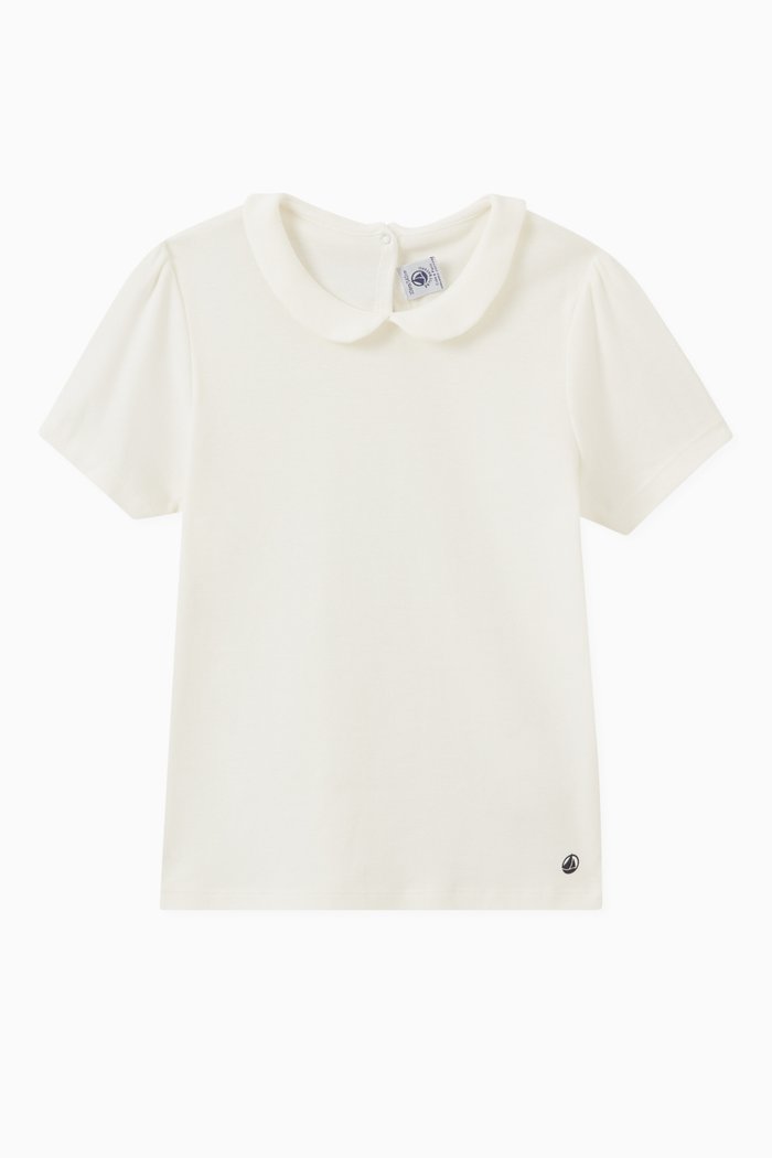 

Logo-embroidered T-shirt in Cotton, White
