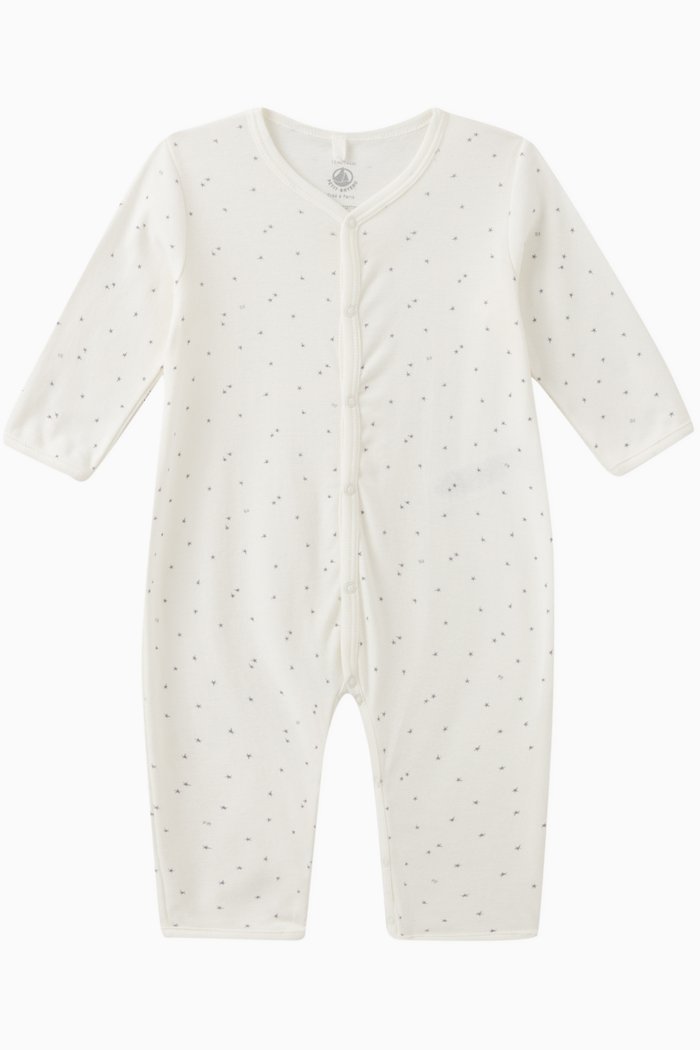 

Stars-print Romper in Cotton, White