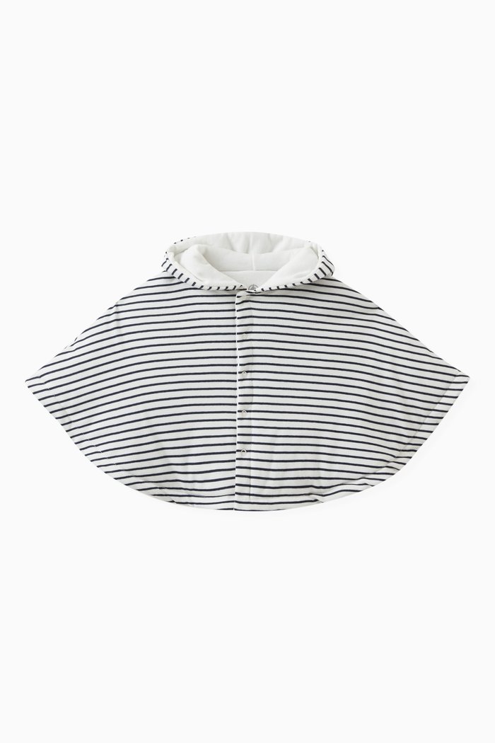 

Sailor Stripe Cape in Cotton, White