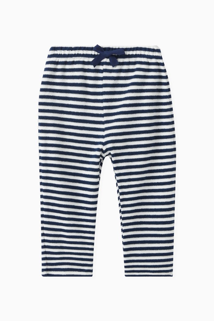 

Striped Trousers in Cotton, Blue