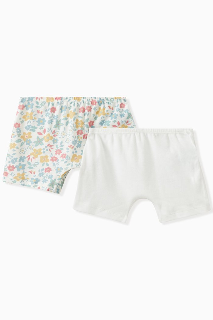 

Floral Hipster Shorties Briefs, Two Pack in Cotton, Multicolour