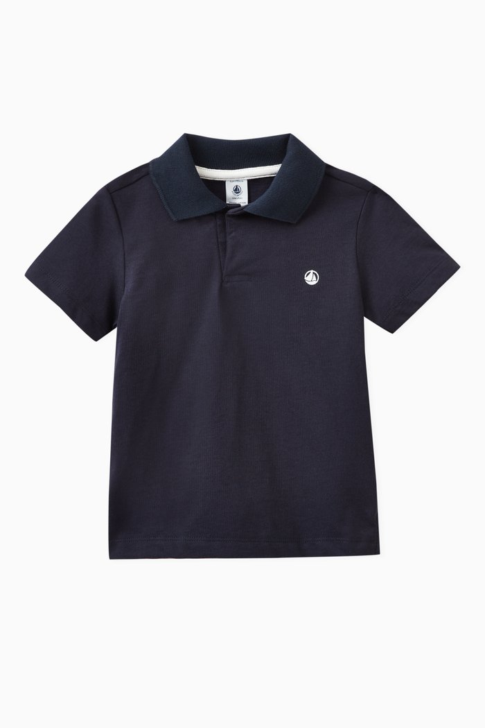 

Logo Polo Shirt in Cotton, Blue