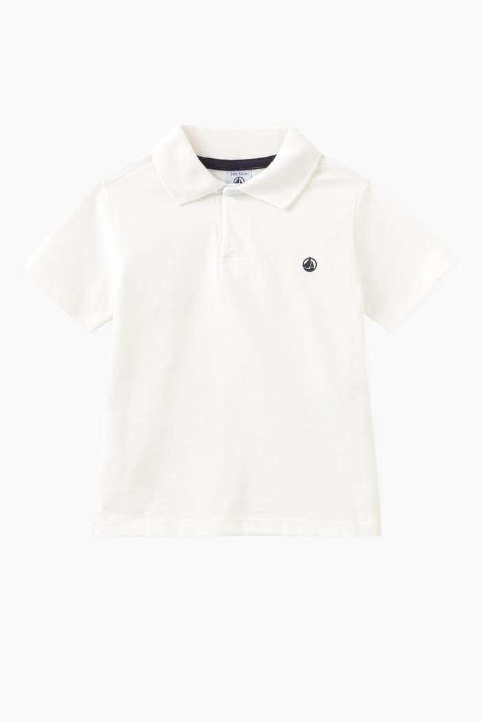 

Logo Polo Shirt in Cotton, White