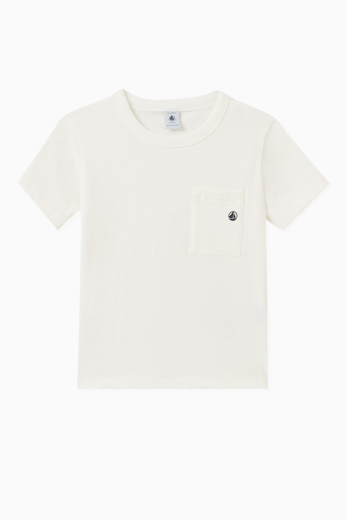 

Logo-embroidered T-shirt in Cotton, White