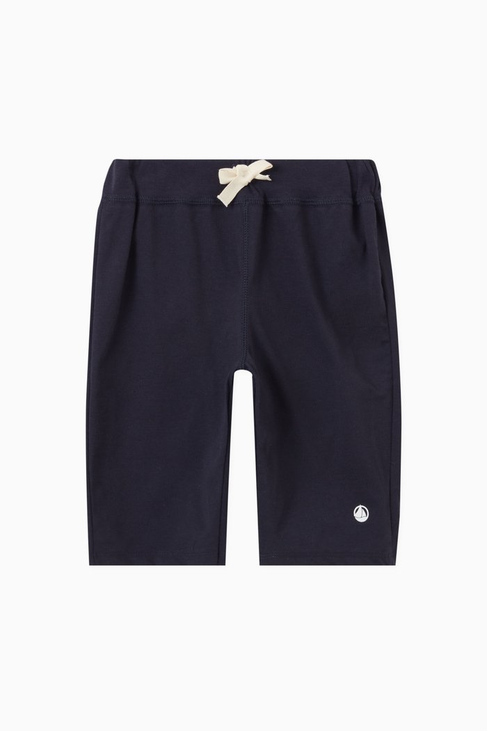 

Logo-embroidered Shorts in Cotton, Blue