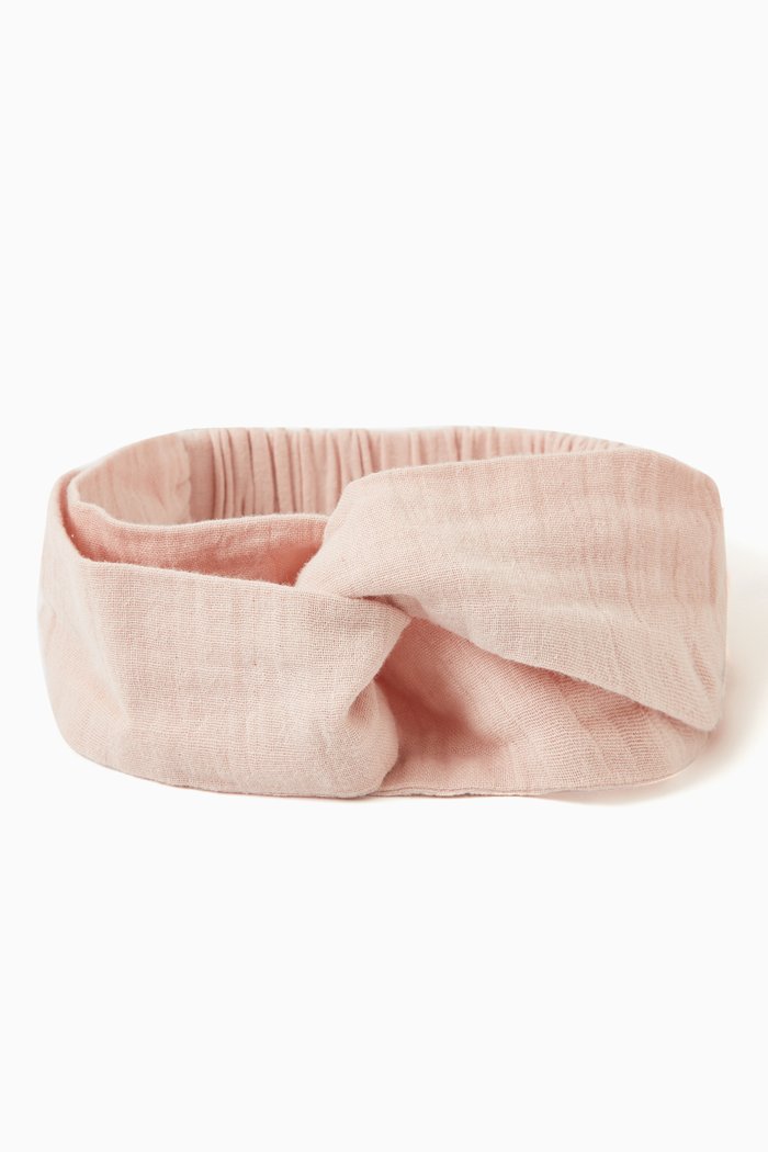 

Gauze Headband in Cotton, Pink