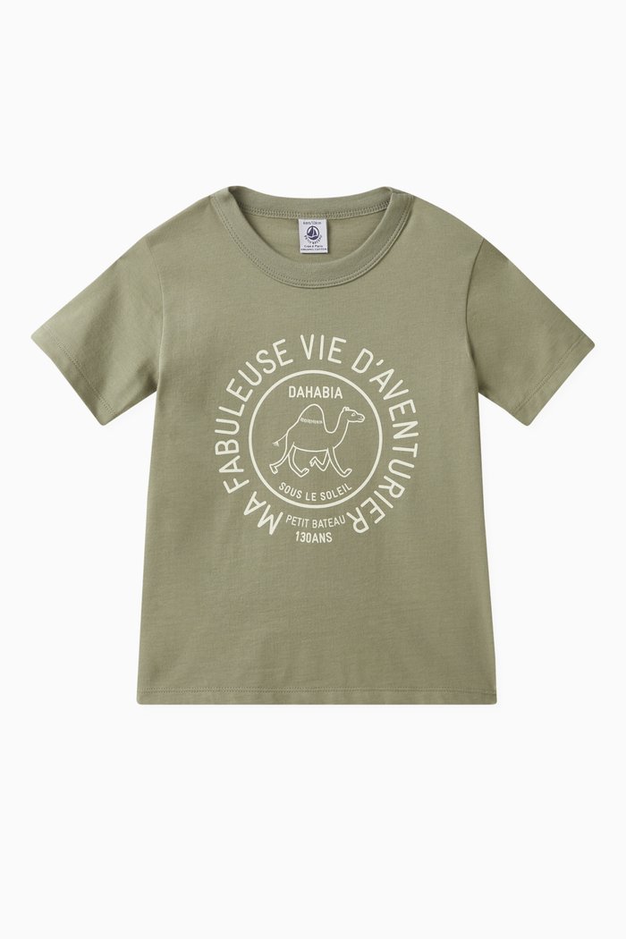 

Graphic Print T-shirt in Cotton, Multicolour