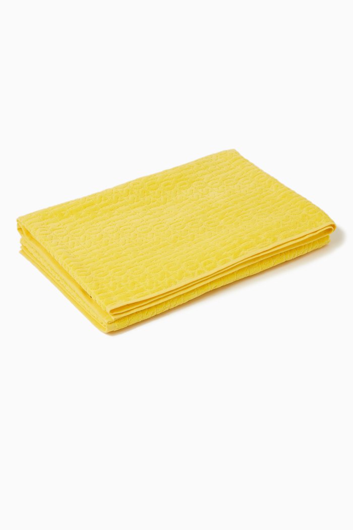 

Monogram Jacquard Beach Towel in Cotton, Yellow
