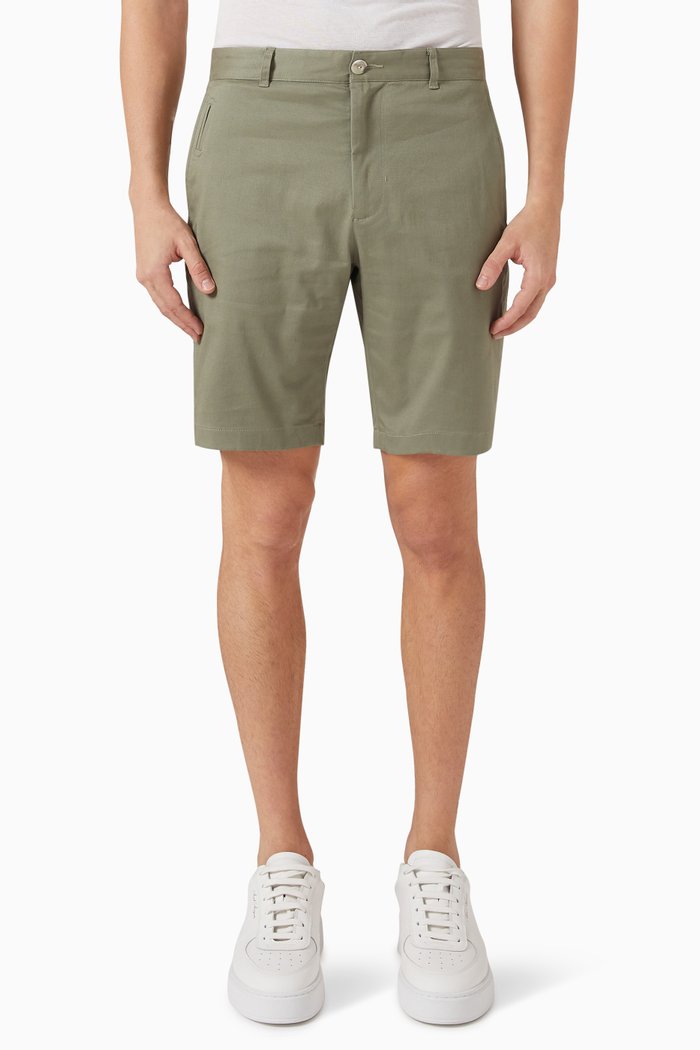 

Griffith Chino Shorts in Stretch Cotton Twill, Neutral