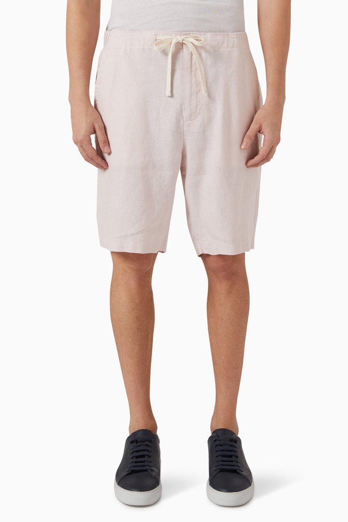 

Drawstring Shorts in Lightweight Hemp, Neutral