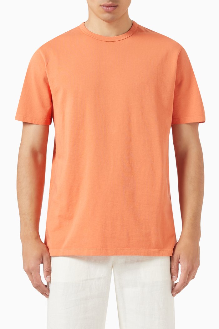 

Garment Dyed T-shirt in Cotton Jersey, White